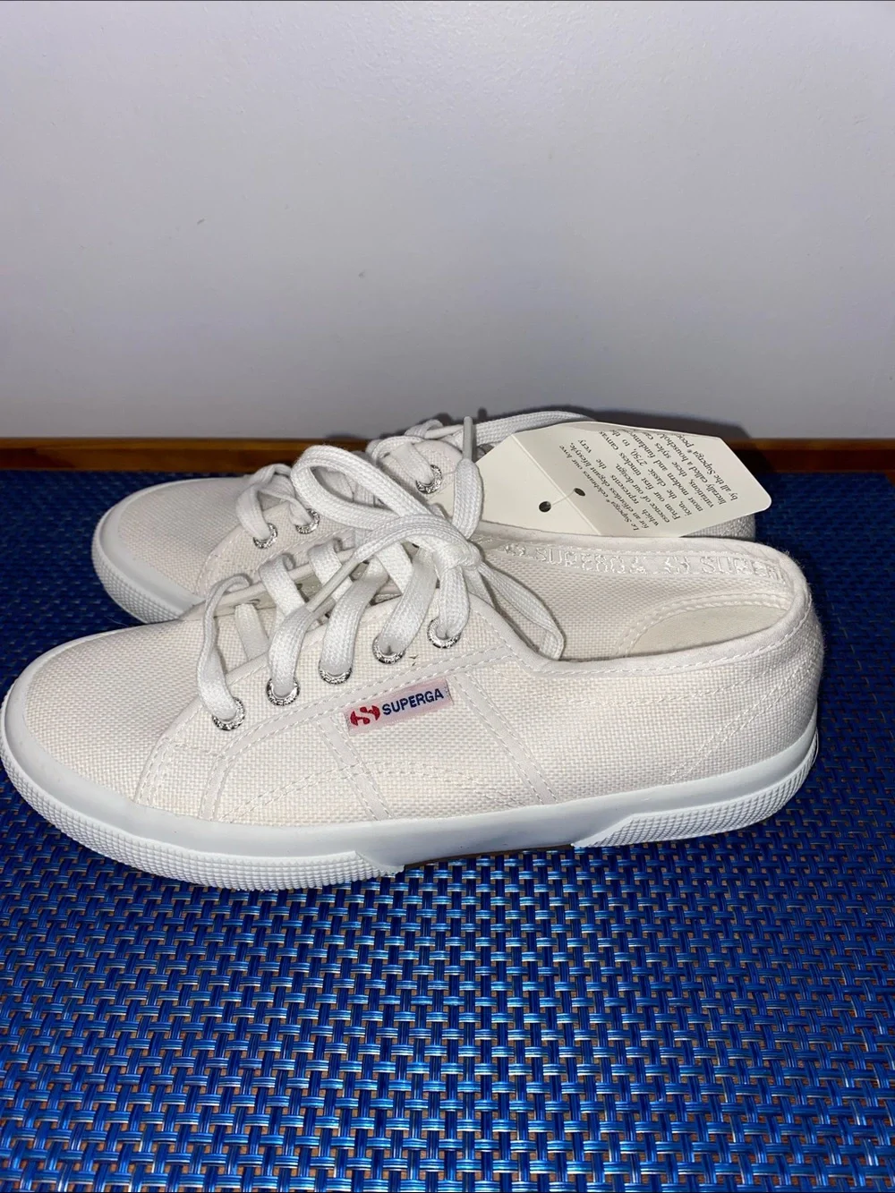 NWT Superga 2750 Cotu Classic sneakers in white, Sz. 7 W or 5.5 M